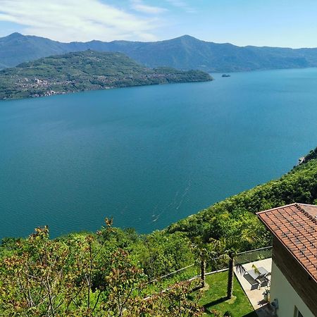 Mia Isola With Lake View, Garden And Swimming Pool Parzanica Exteriér fotografie