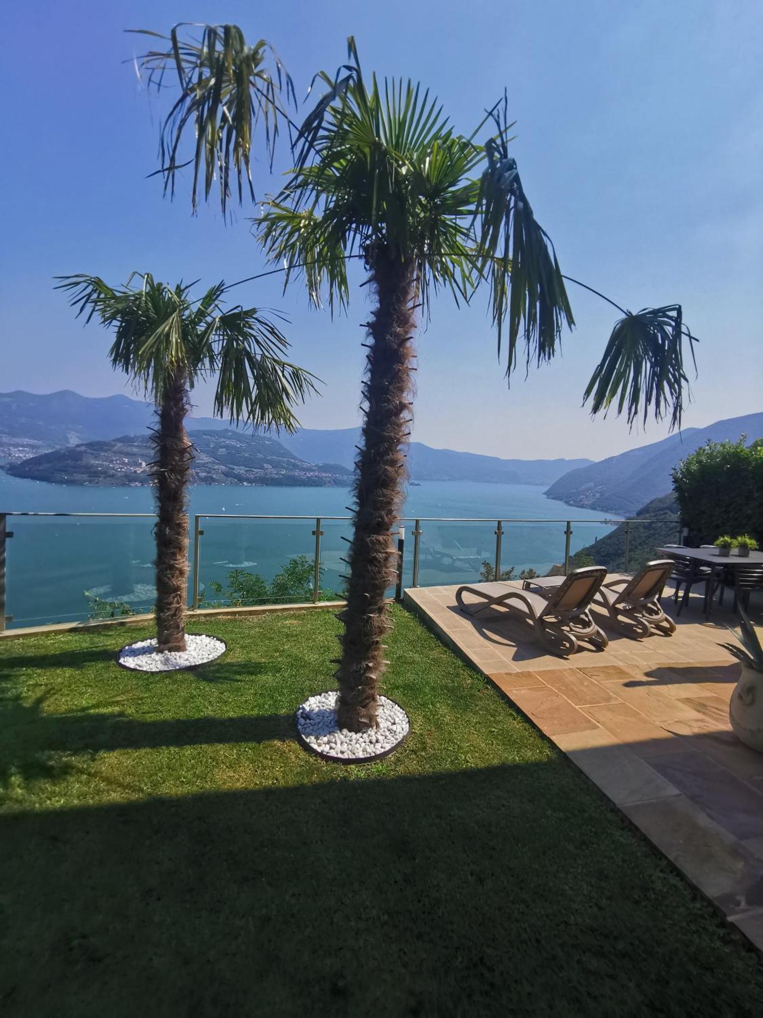Mia Isola With Lake View, Garden And Swimming Pool Parzanica Exteriér fotografie